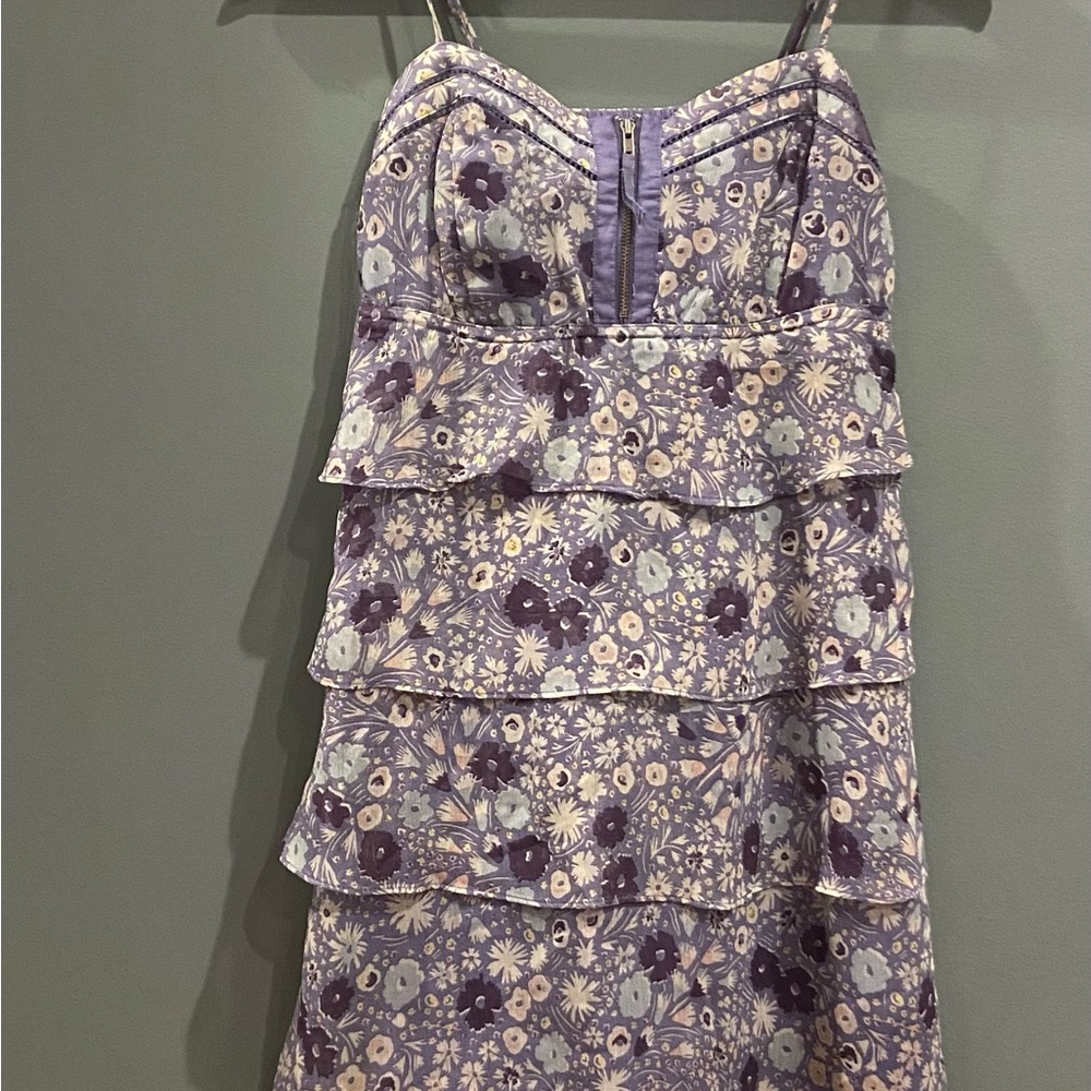 American Eagle Outfitters Purple Tiered Sundress